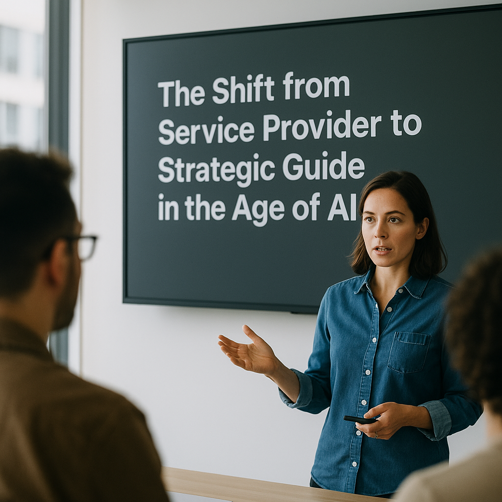 The Shift from Service Provider to Strategic Guide in the Age of AI